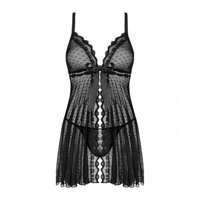 OBSESSIVE -MARRBEL BABYDOLL & THONG BLACK S/M - Image 5