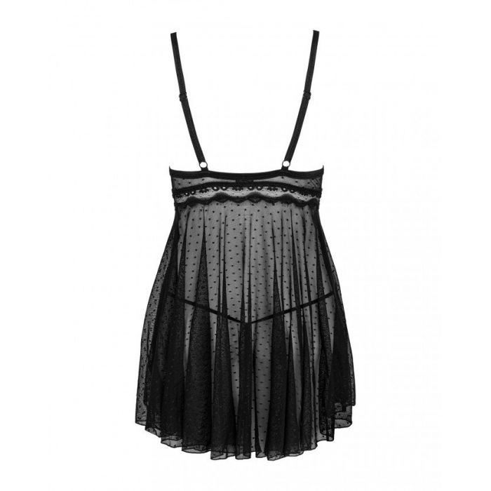 OBSESSIVE -MARRBEL BABYDOLL & THONG BLACK S/M - Image 4