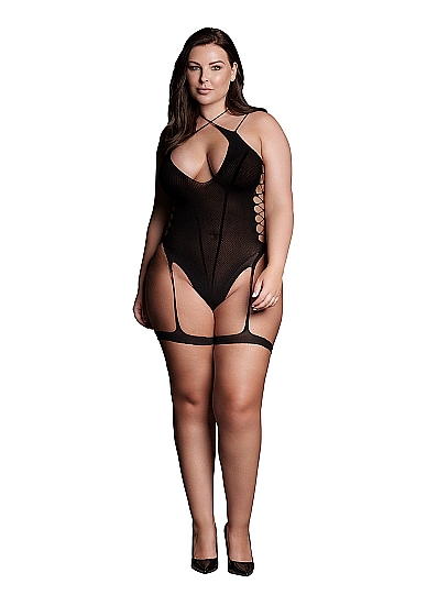 Metis XVI - Body with Garters and Crossed Neckline one size plus
