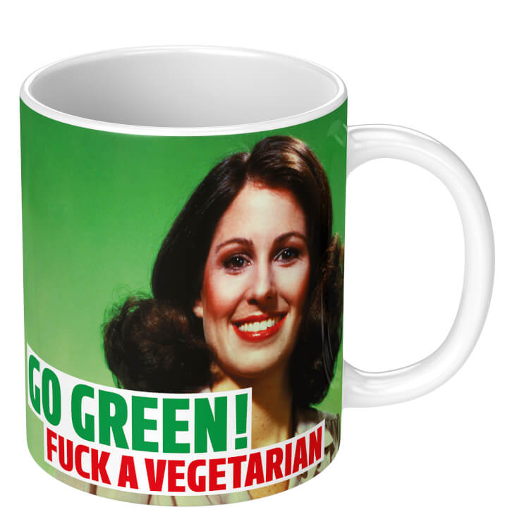 Go Green Fuck A Vegetarian Mug