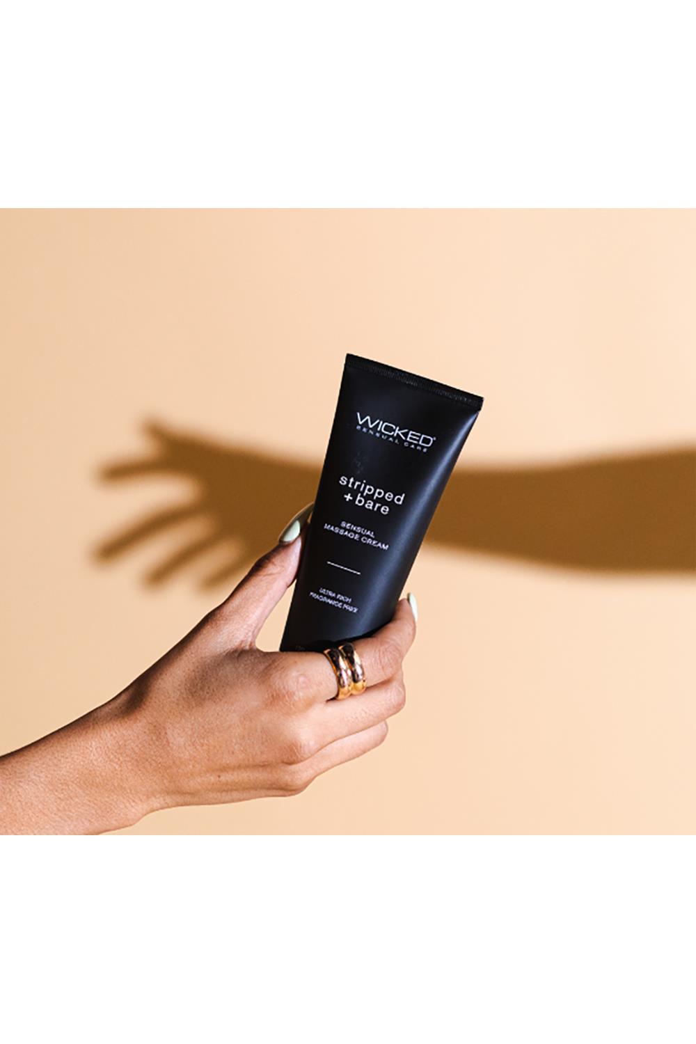 Sensual Massage Cream 120Ml Stripped And Bare Unscented - Image 2