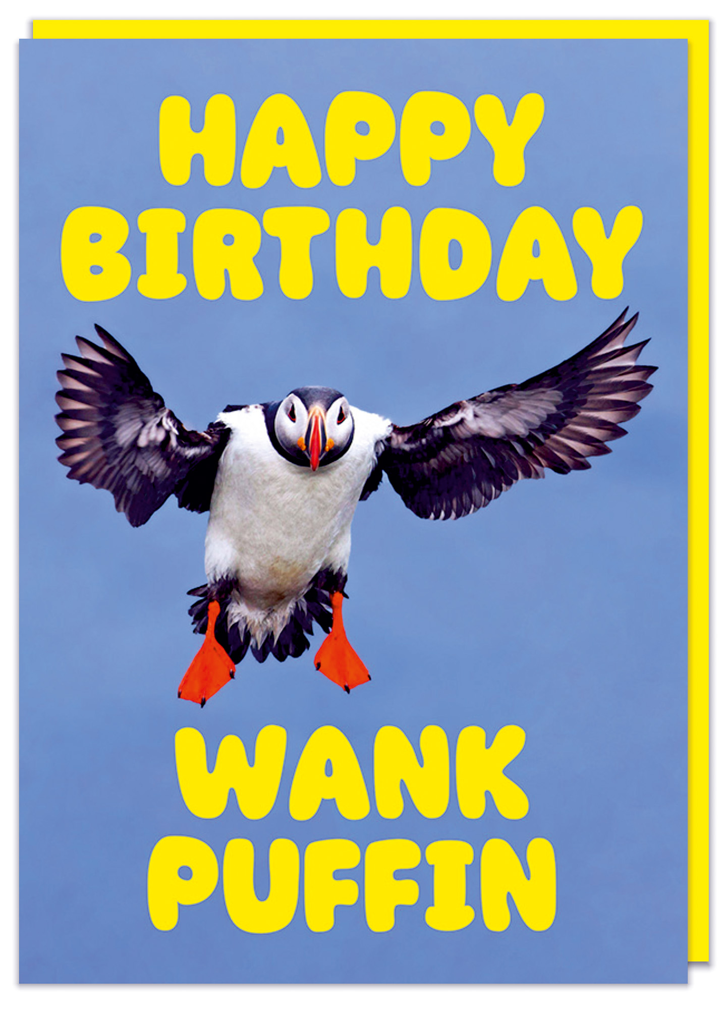 Happy birthday wank puffin Card